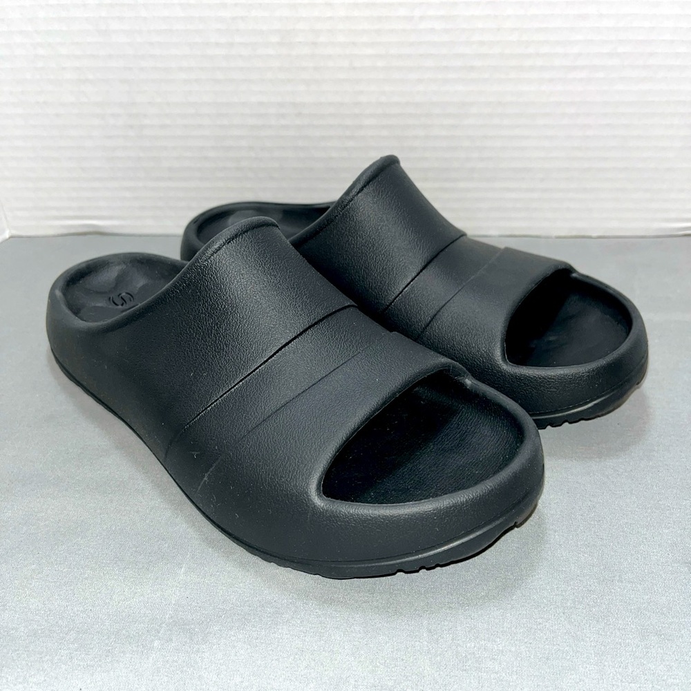 Sperry Top-Sider Slide On Women's 8 New Top Slider Float Black Rubber Sandals